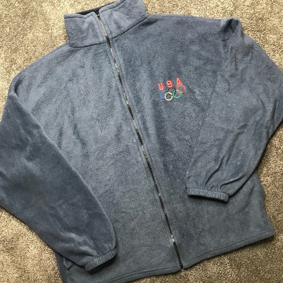 Vintage USA zip up jacket size large - Picture 2 of 7